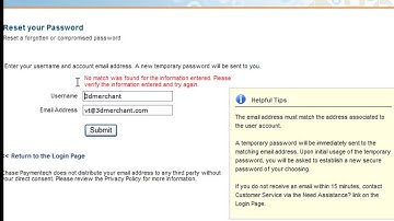 Chase Paymentech Resource Online login troubleshooting