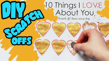 How to Make DIY "Scratch Off" Valentines Day Card Step by Step Tutorial