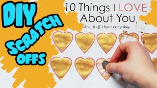 How to make scratch off cards for valentines day or any other
occasion. this diy "scratch off" project is super easy and requires
only two ingred...