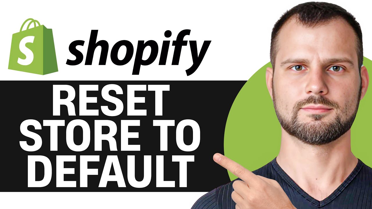 How to Reset Shopify Store to Default | Reset Shopify Store - YouTube