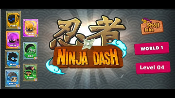 Ninja Dash | World 01 Level 04 | Gameplay