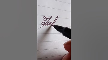 Tahira name write in cursive writing #cursive#writing#tahira#khushicursivewriting#short