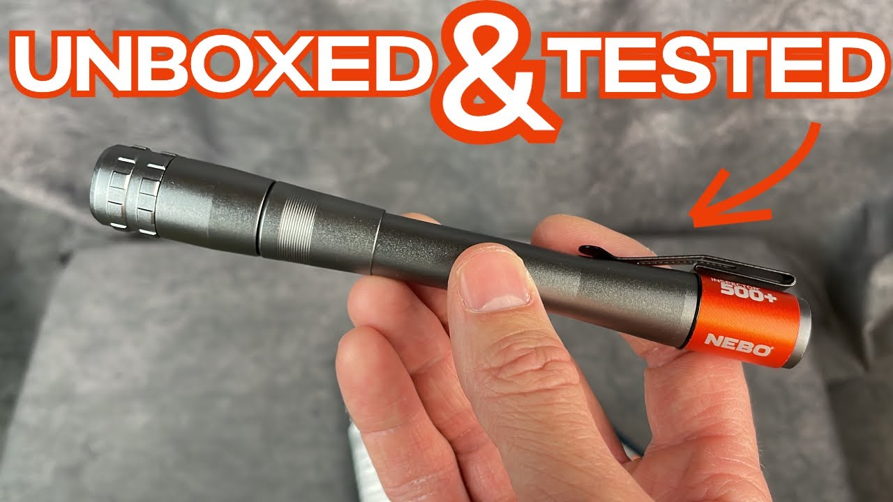 A 500 Lumen Pen Flashlight!?!? WOW! Nebo Inspector 500+ Pen Light YouTube