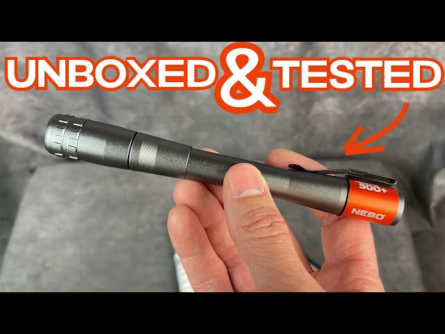 nebo 500 lumen flashlight Inspector 500+ LED Pen Light, Rechargeable the NEWTON 500 is ready for outdoor activities A 500 Lumen Pen Flashlight!?!?