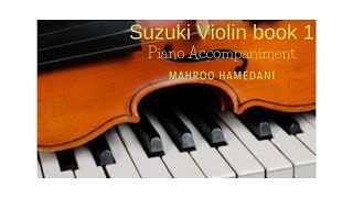 Suzuki violin book 1, piano accompaniment, lightly row