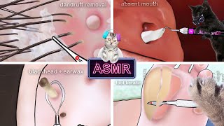[ASMR] Foot, Ear, Mouth, Scalp Care Collection Animation asmr/ 발 , 귀 , 입안 , 두피 케어 모음 애니메이션 asmr