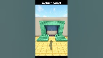 Nether portel | Minecarft | #minecraft #netherportal #build #4k #new