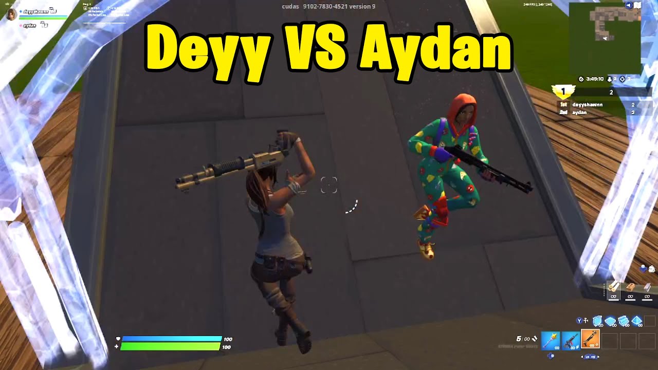 Deyy VS Aydan 1v1 Buildfights! Fortnite Creative 1v1 YouTube