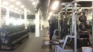 Barbell Squat Jump w/ Tall Rapid Iso Pull-In