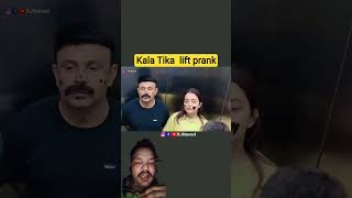 black colour RJ Naved lift prank #viral #trending #comedy #reaction