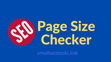How to determine the size of a web page | Smallseotools