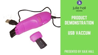 Product Demonstration - Cleaning your Sewing Machine with a USB Vaccum