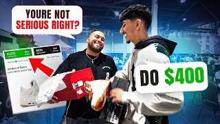There was a bug in his shoes…so I got a steal! *spending $10,000 on used shoes*