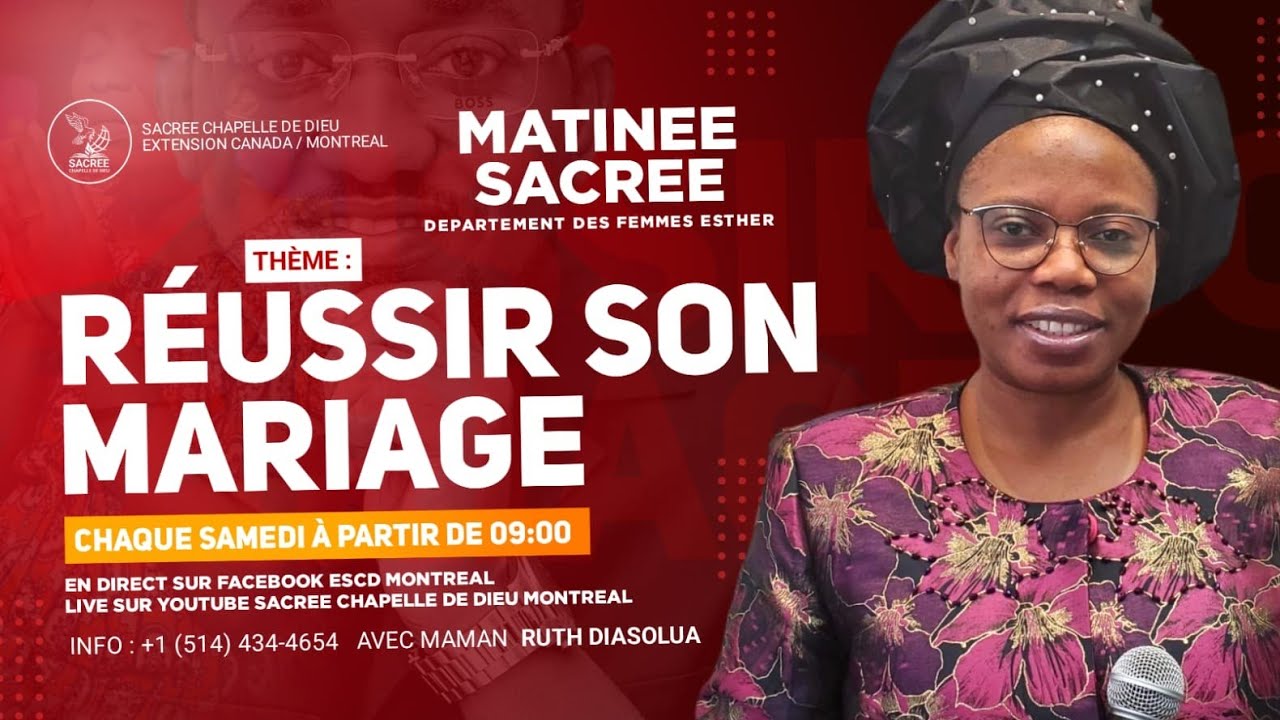 Maman Ruth RÉUSSIR SON MARIAGE _No 2/ LE CHOIX D'UN PARTENAIRE/SAMEDI 22/11/2025 ...