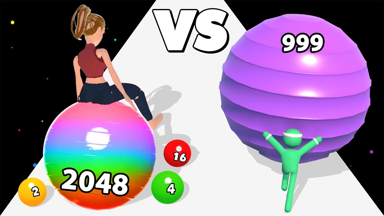 YOGA BOUNCE /vs GYM BALL RUN ✦ ASMR Gameplay Android iOS • Satisfying Gameplay Playthrough!