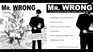 MR WRONG  - The Land of the Living - Winnnipeg 1992 (NoMeansNo Rob Wright)