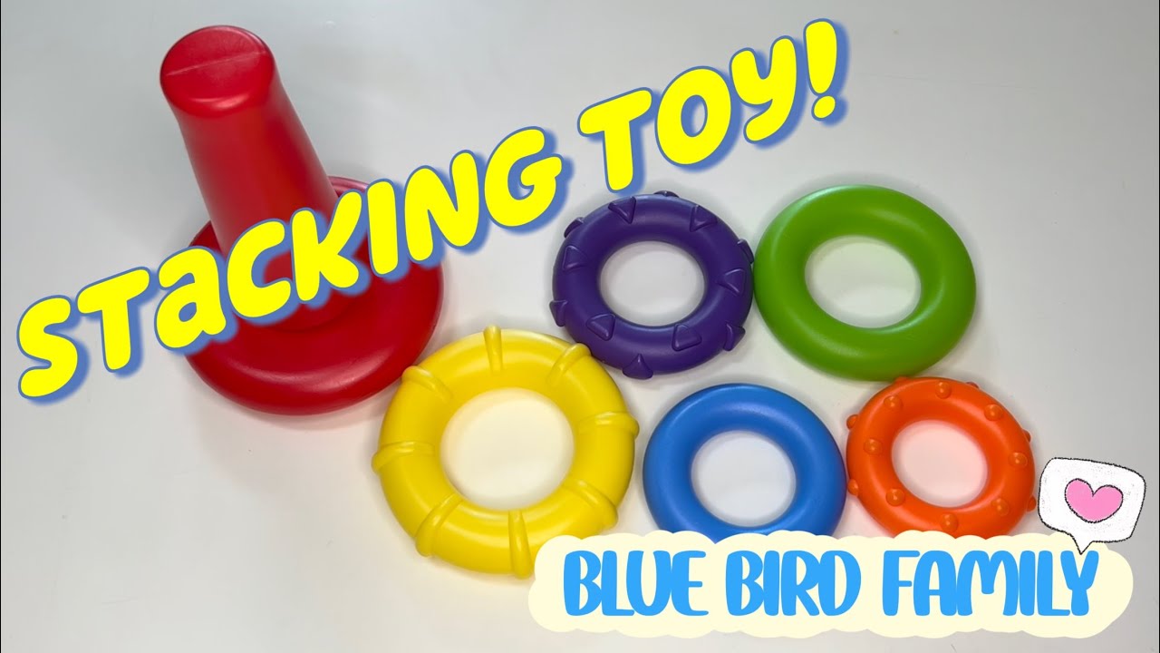 Colors, Textures, And Adjectives with Stacking Toy Educational Video in 4K HDR YouTube