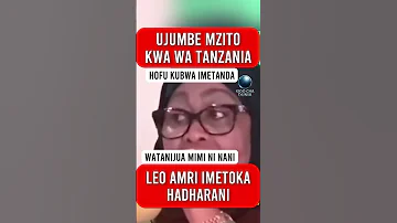 LEO MAMA SAMIA AZUA TAHARUKI KUBWA Mtanijua Mimi Ni Nani 