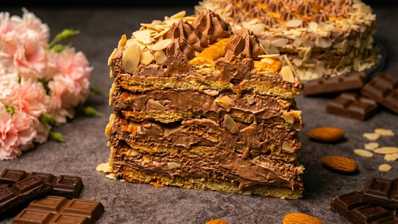 ЛУЧШЕ ЭКЛЕРОВ! 🍫 ТОРТ «СЕТОЧКА» С МАСКАРПОНЕ! Тает во рту! (Простой рецепт!)