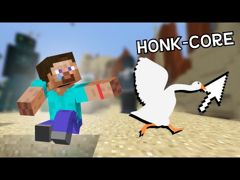 Modded Minecraft but I installed a goose virus
