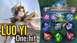 Luo Yi one hit build is all it takes to eliminate the enemies | Mobile Legends