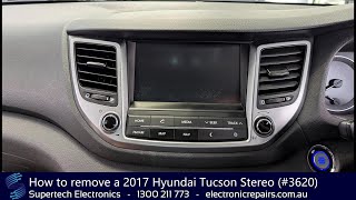 How to remove a 2017 Hyundai Tucson Stereo (#3620)