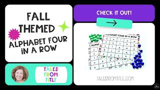 Fall Letter Identification and Sounds Four in a Row Game screenshot 2