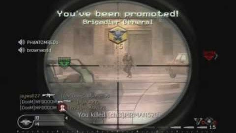 Meesta Butaman ( MFDOOOM ) COD4 Multi Kill Sniper Montage