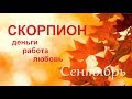 СКОРПИОН СЕНТЯБРЬ РАБОТА ДЕНЬГИ ЛЮБОВЬ / Агата Добровская