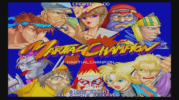Martial Champion Arcade Attract Mode and Level 1 Intro