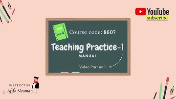 Manual teaching practice 1 | 8607 | | course introduction |  | aiou |