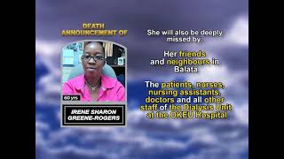 Irene Greene Rogers  ~ Long Obituary