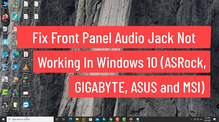 Fix Front Panel Audio Jack Not Working In Windows 10 (ASRock, GIGABYTE, ASUS and MSI)