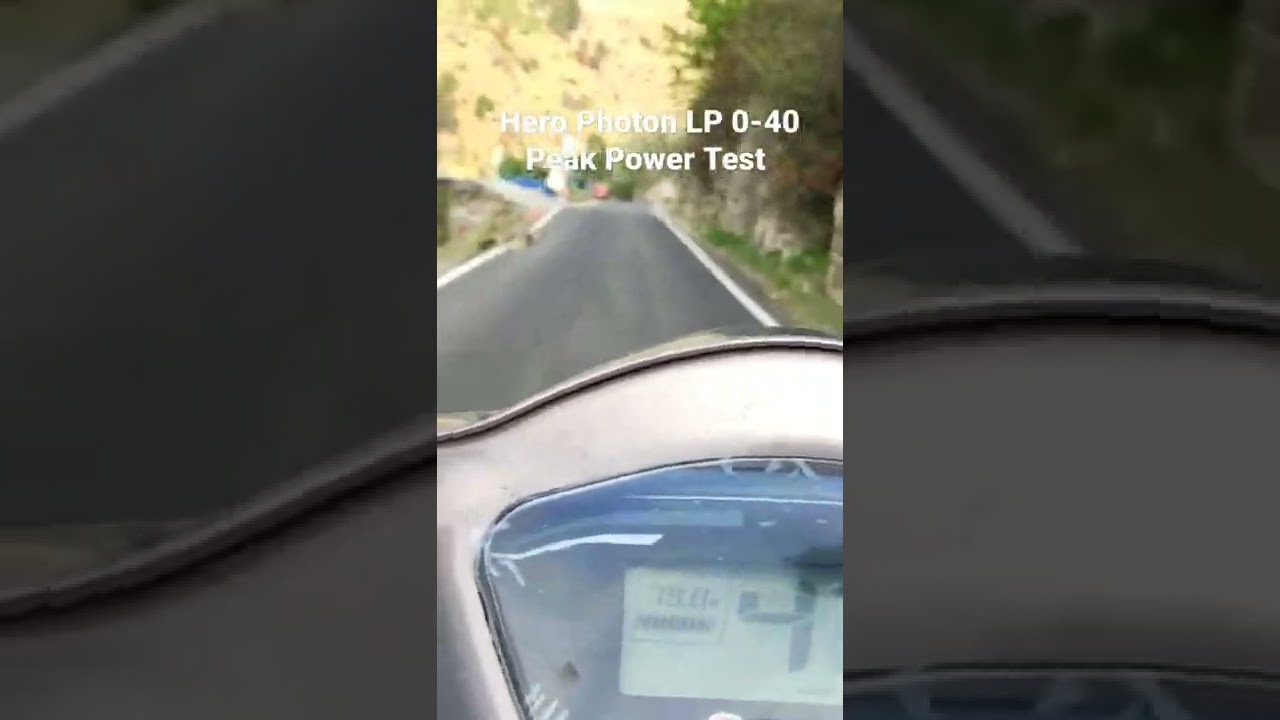 Hero Electric Photon 0 to 40 Speed Test