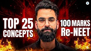 Top 25 Concepts Of Chemistry (100 Marks Guaranteed) | Re-NEET Bounce Back | Wassim Bhat sir