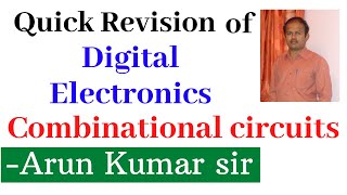 Combinational circuits Fastrack Revision video - Digital Electronics (Part 1)
