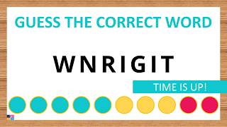 Guess the Correct Word! Unscramble in Record Time! 7 Letters | Agent Quiz