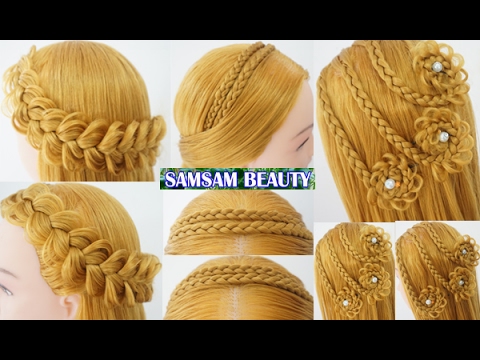 3 The Most Beautiful Hairstyles Tutorials January 2017 Простая прическа SAMSAM BEAUTY
