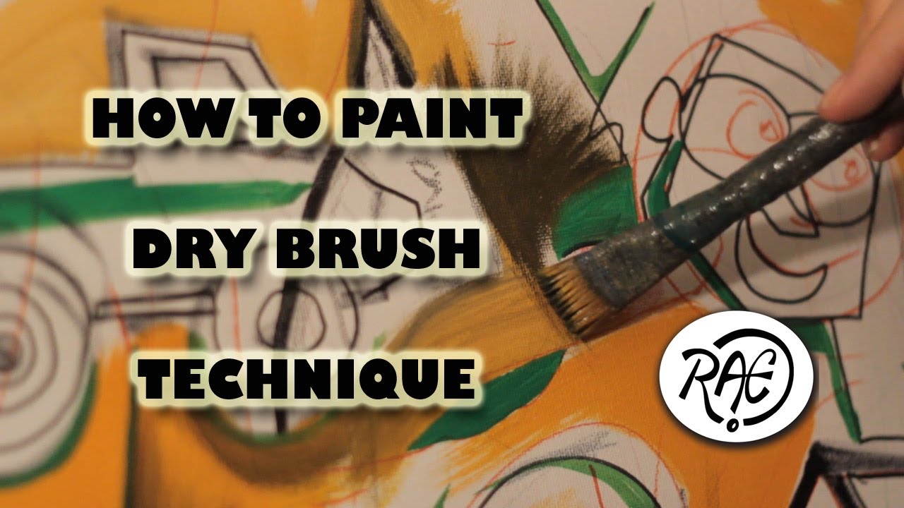 HOW TO PAINT with ACRYLIC PAINTS Learn DRY BRUSH Technique