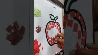Mosaic Apple #MosaicAppleCraft, #DIYArt, #CraftingIdeas, #ArtInspiration, #CreativeCrafts, #AppleArt Mosaic Apple