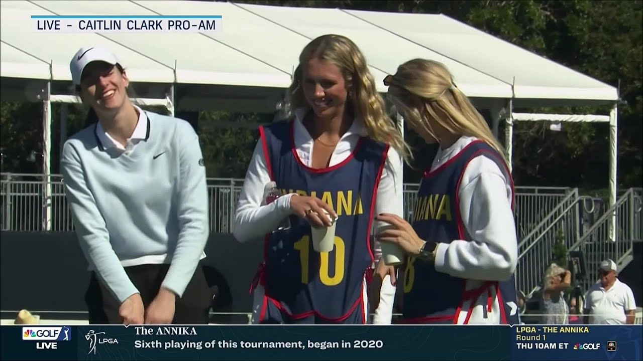 🤩 Caitlin Clark at LPGA golf event w/ Sophie Cunningham & Lexie Hull | Indiana Fever WNBA basketball