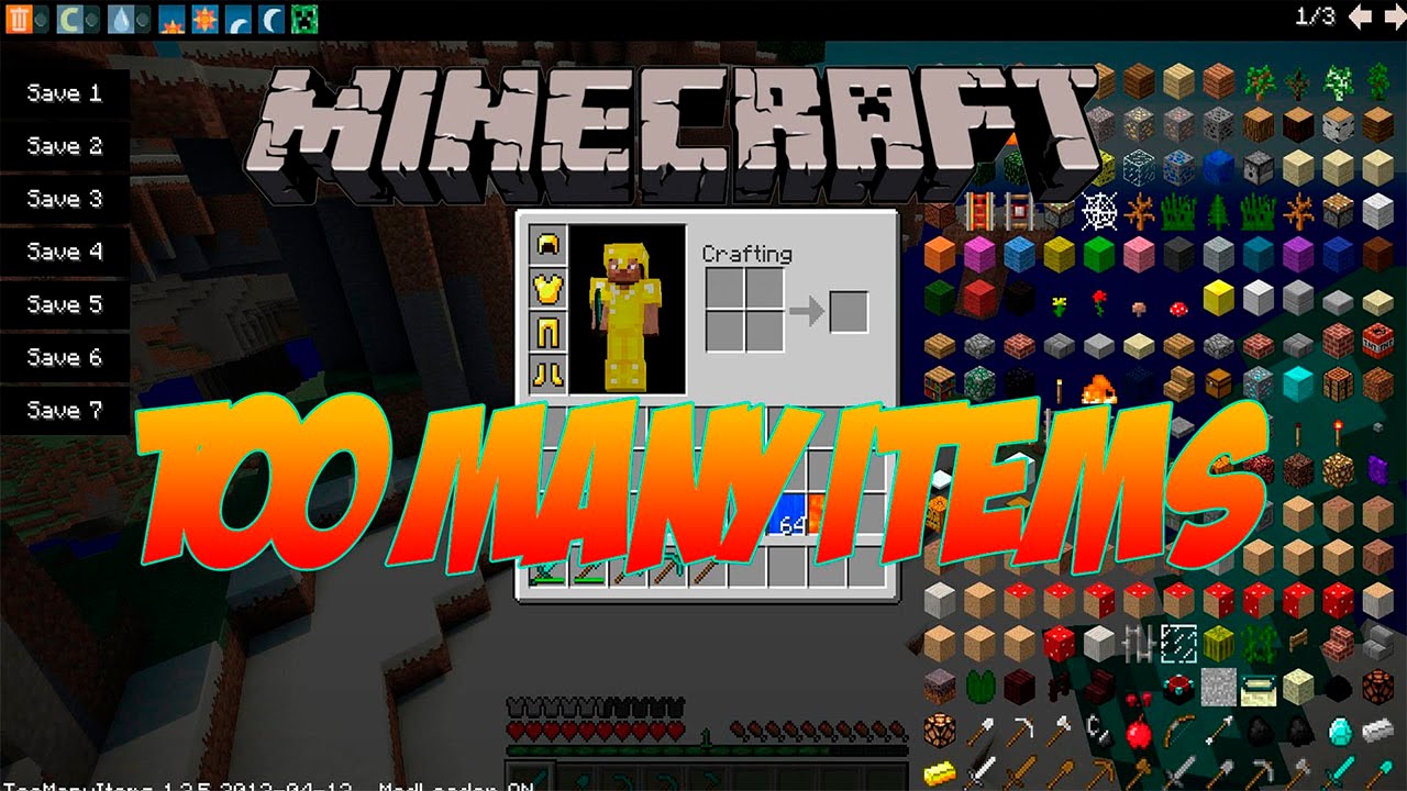 Minecraft Too Many Items Mod 1.7 10 Download www.youtube.com