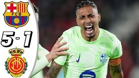 Barcelona Vs Mallorca 5-1 All Goals Highlight Today Match Full HD 2024