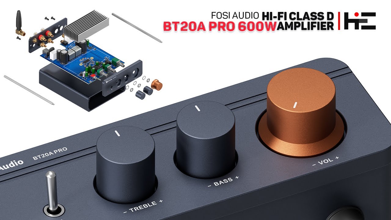 Fosi Audio BT20A Pro 300W x2 TPA3255 Bluetooth 5.0 - YouTube