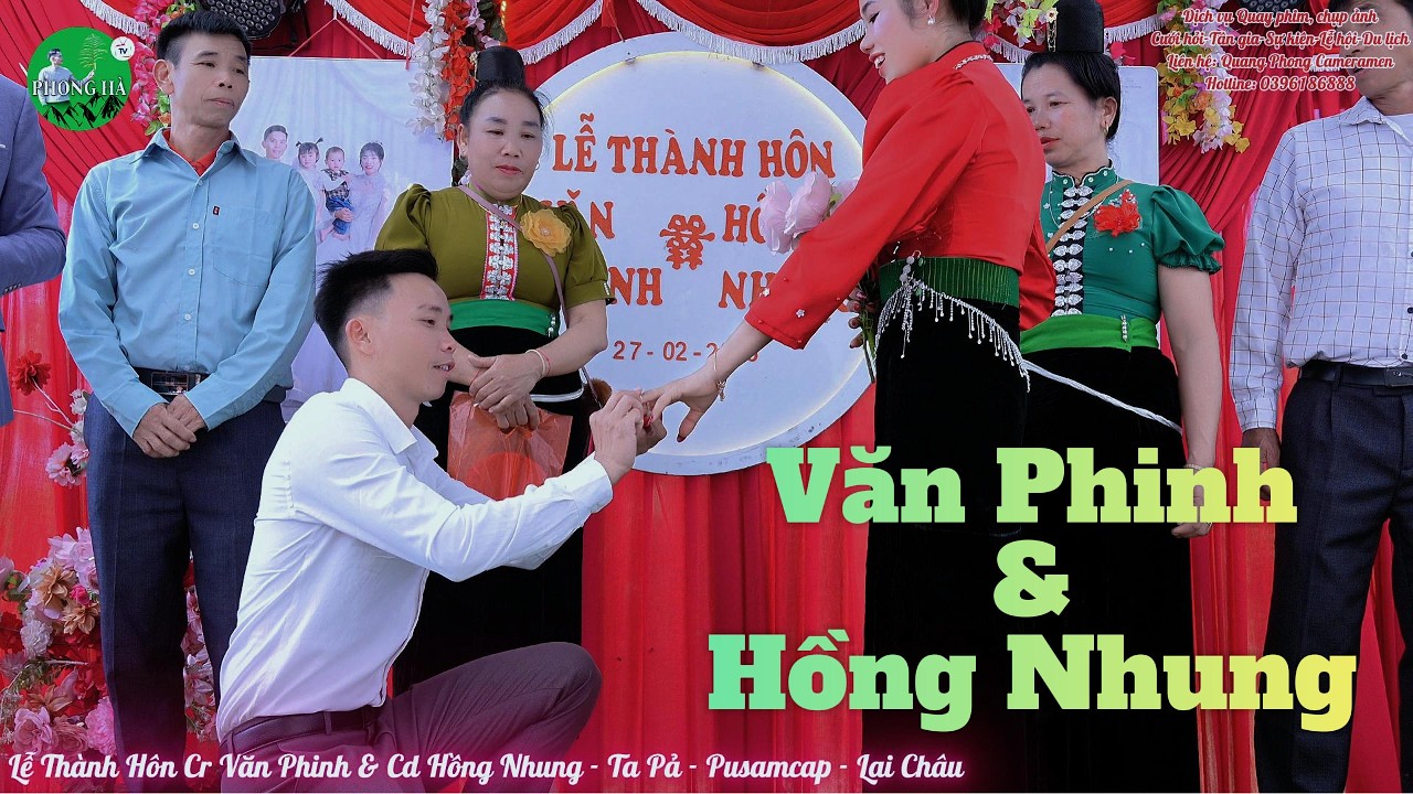 TOÀN CẢNH LTH CHÚ RỂ VĂN PHINH & CÔ DÂU HỒNG NHUNG TA PẢ - PUSAMCAP - LAI CHÂU