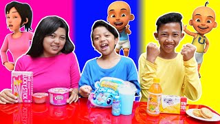 PILIH KARAKTER UPIN DAN IPIN SESUAI MAKANAN 1 WARNA! | CHALLENGE | Mikael TubeHD