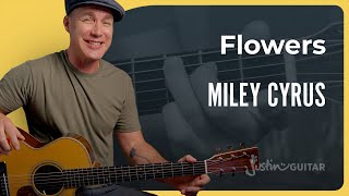 Flowers by Miley Cyrus | Easy Guitar Tutorial