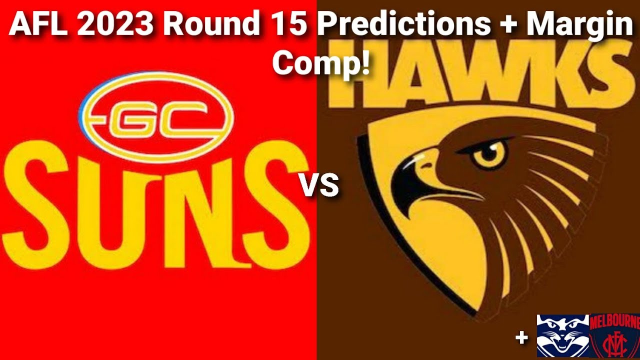 AFL 2023 Round 15 Predictions Margin Comp YouTube