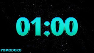 1 Minute Timer - Study - Work - Deep Focus - Countdown Timer - No Music