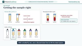 QA in Haemostasis, Part 6 : Preanalytical Variables | HaemAcademy Update